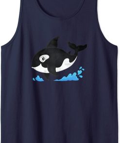 Cute Ocean Orca Sea Animal Whale Orcas Lover Cool Men Women Tank Top