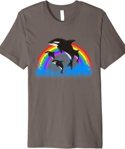 Orca Whale Jumping. Orcas Whale Watching for Men Women Kids Premium T-Shirt